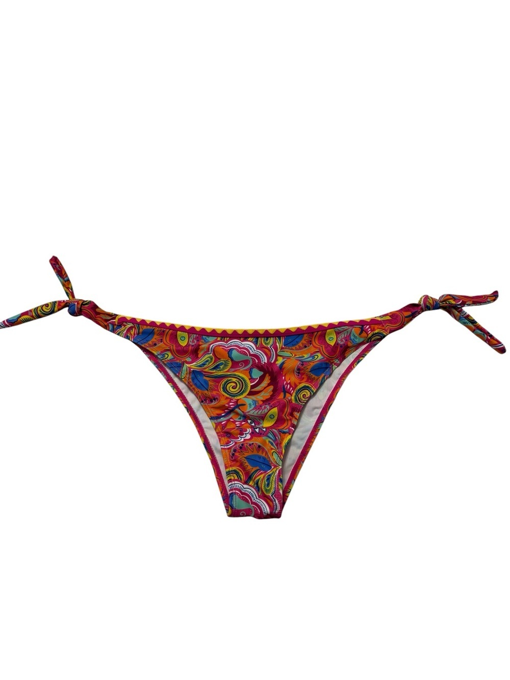 Vibrant Psychedelic Paisley Print Bikini Bottom